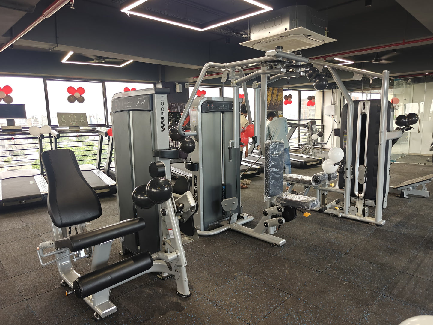 Commercial gym setup